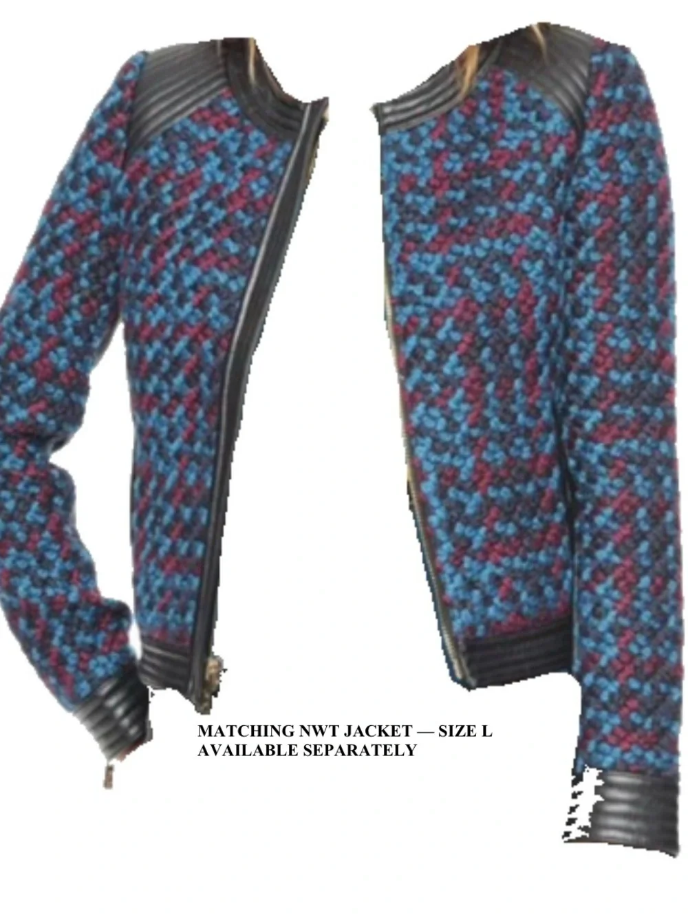Juicy Couture NWT Balboa Mini Crossbody Black Multi Tweed Leather